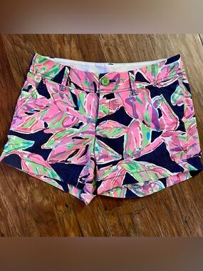 Lilly Pulitzer Women’s Pink Floral-Print Tropical Shorts